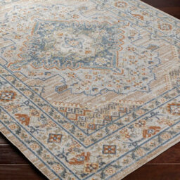 Livabliss Lillian-Washable Brown Blue Traditional Vintage Boho Living Dining Rug 200 X 275 Cm Easy Care, Non Shedding - thumbnail 6