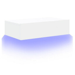 Berkfield Modern Tv Cabinet With Led Lights White 60X35X15.5 Cm - thumbnail 6