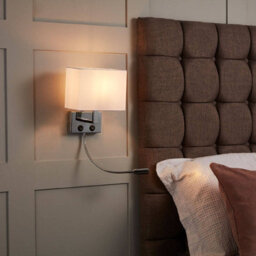 Edit Waldorf Wall Light With Led Reading Light Silver - thumbnail 3