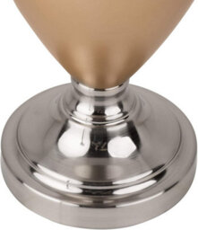 Lighting Supermarket Hepburn Large Ceramic Table Lamp Beige Shade Champagne Gold Silver Finish 58Cm - thumbnail 5