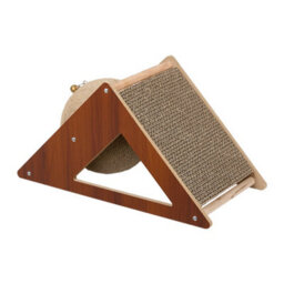 Thehotsale Wooden Interactive Cat Toy Cat Scratching Board With Sisal Ball, 40Cm W X 20Cm D X 21Cm H - thumbnail 3