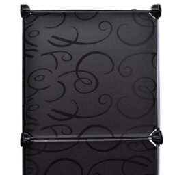 Berkfield Modular Cabinet 9 Compartments 37X115X150 Cm Black And White - thumbnail 5