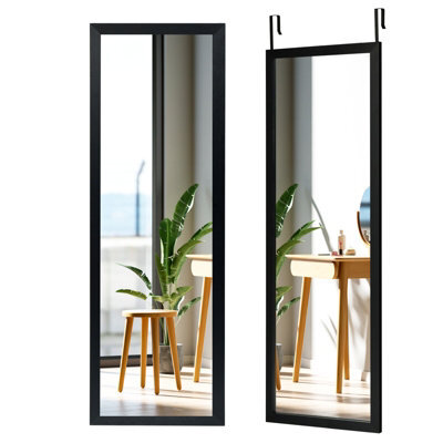 Costway 120 X 37Cm Full Length Mirror Over The Door Wall Mirror W/ Hanging Hooks - image 1