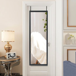 Costway 120 X 37Cm Full Length Mirror Over The Door Wall Mirror W/ Hanging Hooks - thumbnail 8