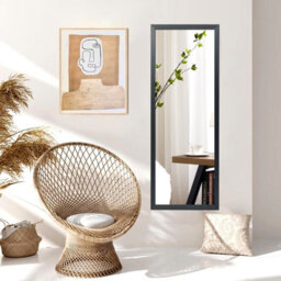 Costway 120 X 37Cm Full Length Mirror Over The Door Wall Mirror W/ Hanging Hooks - thumbnail 7