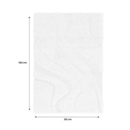 Sweeek - Interior Rug Shaggy With Embossed Cream Motif Amy 150X80X3.5Cm   Sweeek - thumbnail 6