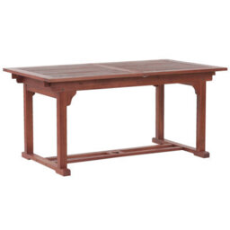 Beliani Extending Garden Dining Table Toscana 160/220 Cm 90 Cm Acacia Wood Dark Brown - thumbnail 5