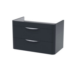Hudson Reed Parade Wall Hung Vanity Unit, Durable 2 Soft Close Drawer Storage With Modern Cup Handles - thumbnail 1