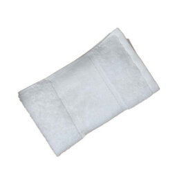 Towel City Printable Border Organic Hand Towel White (One Size)