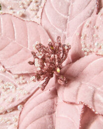 Werchristmas Pink Pearl Artificial Poinsettia Flower, 30 Cm - thumbnail 3