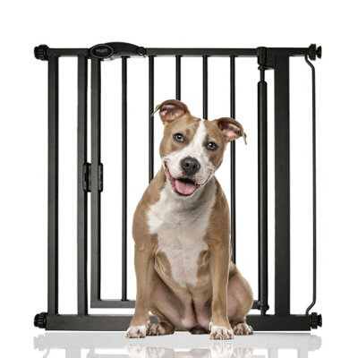 Bettacare Auto Close Pet Gate, 75Cm - 82Cm, Matt Black, Pressure Fit Stair Gate For Dog & Puppy - image 1