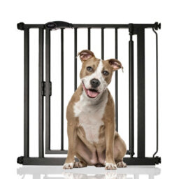 Bettacare Auto Close Pet Gate, 75Cm - 82Cm, Matt Black, Pressure Fit Stair Gate For Dog & Puppy - thumbnail 1