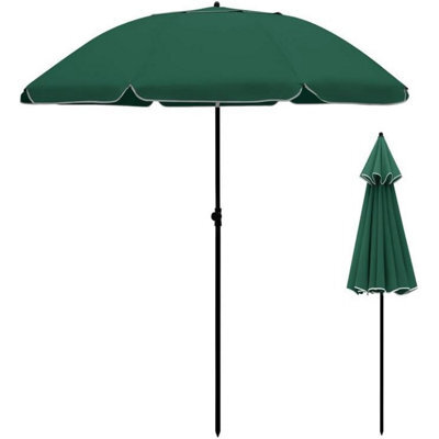 Vivo 2M Outdoor Garden Parasols Umbrella With Crank Handle Tilting Sunshade Uv 30+ - Green - image 1