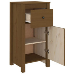 Berkfield Sideboard Honey Brown 40X35X80 Cm Solid Wood Pine - thumbnail 8
