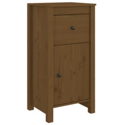 Berkfield Sideboard Honey Brown 40X35X80 Cm Solid Wood Pine - thumbnail 2