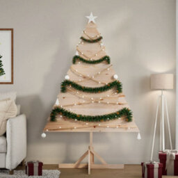Berkfield Wooden Christmas Tree For Decoration 180 Cm Solid Wood