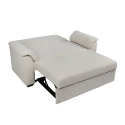 Tivoli  2 Seater Pull Out Sofa Bed In Soft Woven Fabric Oatmeal - thumbnail 9