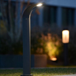 CGC Lighting Diana - Cgc Dark Grey Curved Outdoor Led Post Light - thumbnail 3