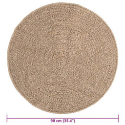 Berkfield Rug Zizur 90 Cm Jute Look Indoor And Outdoor - thumbnail 9