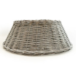 Candlelight 60Cm Grey Wicker Tree Skirt Decorative - thumbnail 1