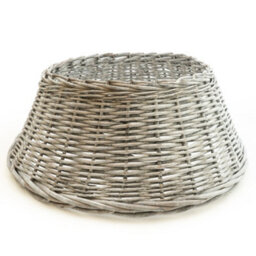 Candlelight 60Cm Grey Wicker Tree Skirt Decorative - thumbnail 2