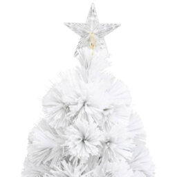 Berkfield Artificial Christmas Tree With Led White 64 Cm Fibre Optic - thumbnail 7