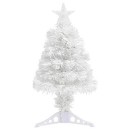 Berkfield Artificial Christmas Tree With Led White 64 Cm Fibre Optic - thumbnail 2