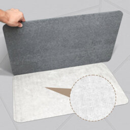 Fino Stone Stone Bath Mat - Super Absorbent Quick-Dry Diatomite Bath Mat, Non-Slip Bathroom Floor Mat With Anti-Slip Pad - thumbnail 2