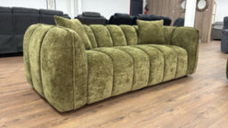 Stratus Interiors Venice Chunky Panel Sofa Plush, Stylish & Durable Living Room Sofa - Silver - 3 Seater - thumbnail 4