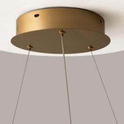 Luminosa Lighting Luminosa Krone Swirl Modern Pendant Ceiling Light Brass 3000K 3300Lm Crystal Shade - thumbnail 5