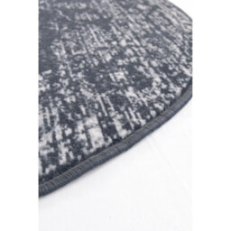 Melrose Colorama Traditional Design Charcoal Area Circular Round Rug 120X120Cm - thumbnail 3