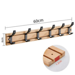 6 Hooks Over The Door Hanger Clothes Coat Jacket Rack Towel Wall Holder Storage - thumbnail 2