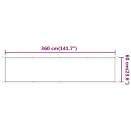 Berkfield Vertical Awning Light Green 60X360 Cm Oxford Fabric - thumbnail 5
