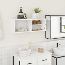 Vidaxl Bathroom Wall Cabinet White 80X25X30 Cm Engineered Wood - thumbnail 1