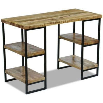 Vidaxl Office Desk Mango Wood 110X50X76 Cm Computer Desk - image 1