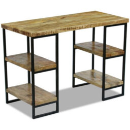 Vidaxl Office Desk Mango Wood 110X50X76 Cm Computer Desk - thumbnail 5