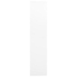 Vidaxl Office Cabinet White 90X40X180 Cm Steel And Tempered Glass - thumbnail 4