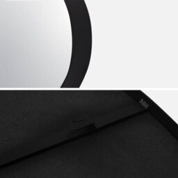 Sweeek - Organic Metal Mirror Harvey Black 64X3X45.5 Cm - thumbnail 6