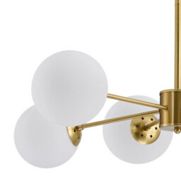 Living And Home Gold 6-Head Modern Sputnik Chandelier Pendant Light - thumbnail 7