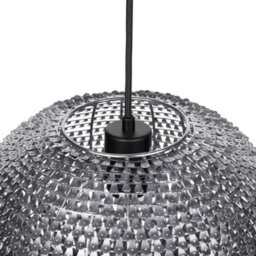 Wyld And Coco Novaglow Pendant Lamp - Silver Globe With Copper Scale Plates, Adjustable Height, Large Statement Pendant - thumbnail 6