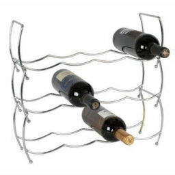 Geezy 3 Tier Stackable Stainless Steel Wine Storage Display Rack Holder 12 Bottles - thumbnail 8