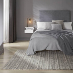 Melrose Hand Woven Textured Grey Sahara Wool Medium Indoor Area Rug 120/170Cm - thumbnail 2