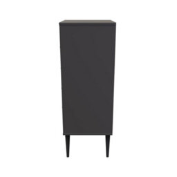 Fuji 5 Drawer Tallboy In Graphite (Ready Assembled) - thumbnail 2