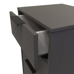 Fuji 5 Drawer Tallboy In Graphite (Ready Assembled) - thumbnail 5