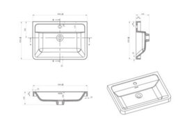 Plum&clay Eden Gloss White Floorstanding Vanity Unit With Resin Basin (W)600mm - thumbnail 8