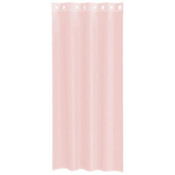 Berkfield Voile Curtains With Grommets 2 Pcs Light Pink 140X245 Cm - thumbnail 4
