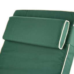 Alfresia Garden Sun Lounger - Charcoal Frame With Green Luxury Cushion - thumbnail 6