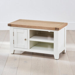 The Furniture Market Cheshire White Painted Small Tv Unit Up To 45 Tv Size - thumbnail 4