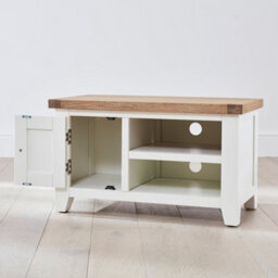 The Furniture Market Cheshire White Painted Small Tv Unit Up To 45 Tv Size - thumbnail 5