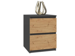 W2 Malwa Large Chest Of Drawers Anthracite Artisan Oak